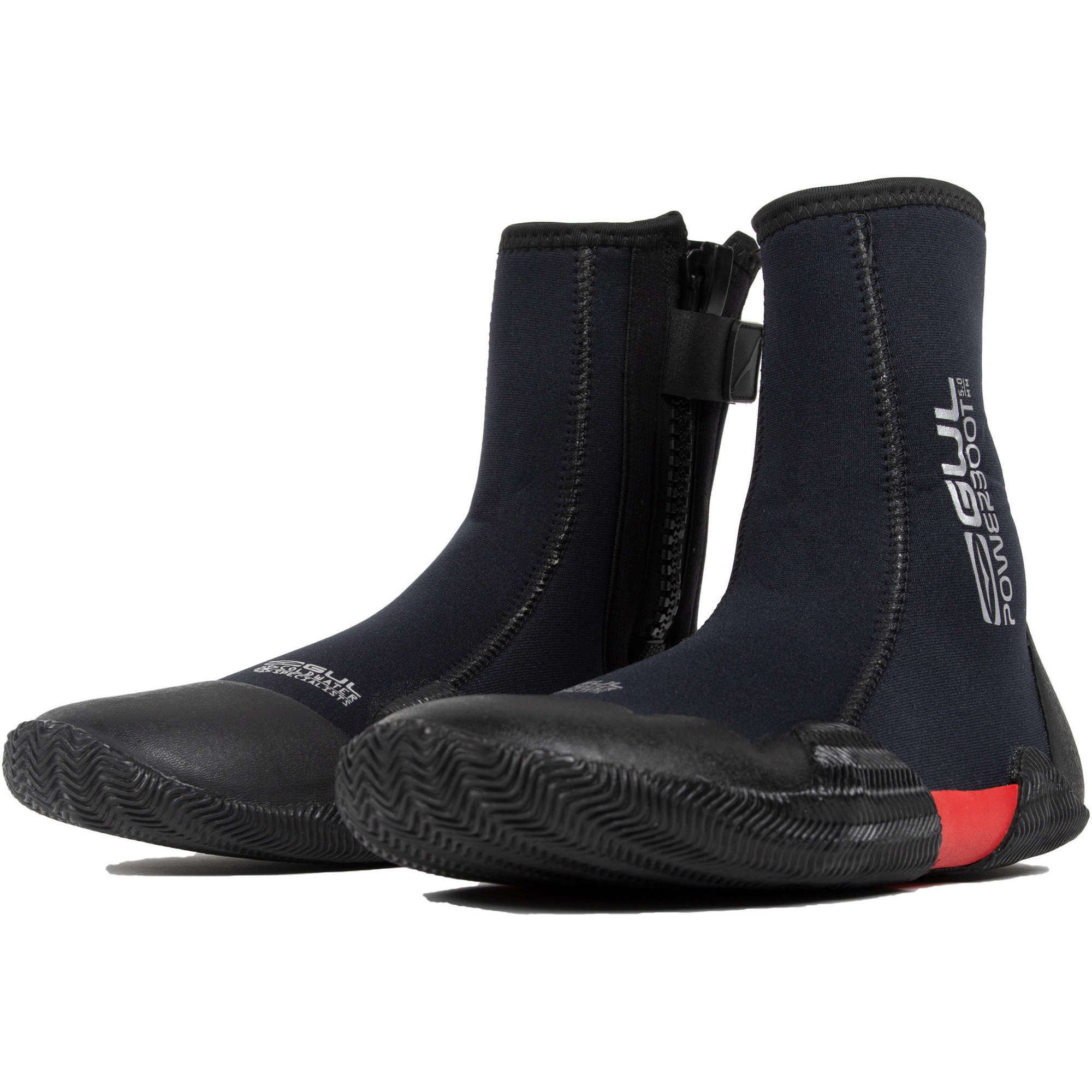 2026 Gul Júnior 5mm Power Easy-zip Botas Bo1307-b8 - Preto